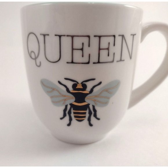 Karma Queen Bee Coffee Mug Hot Chocolate White Large Teacher Mom Friend Gift - Picture 2 of 9